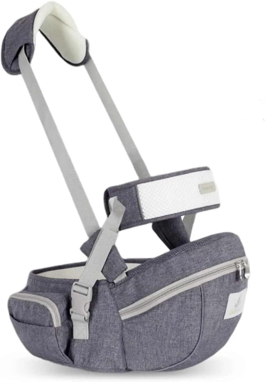 کودک‌بر چندمنظوره با نشیمنگاه کمری، صندلی ارگونومیک ایمن با محافظ کمربند ایمنی و بند شانه تکی برای نوزاد و کودک نوپا 0-24 ماهه