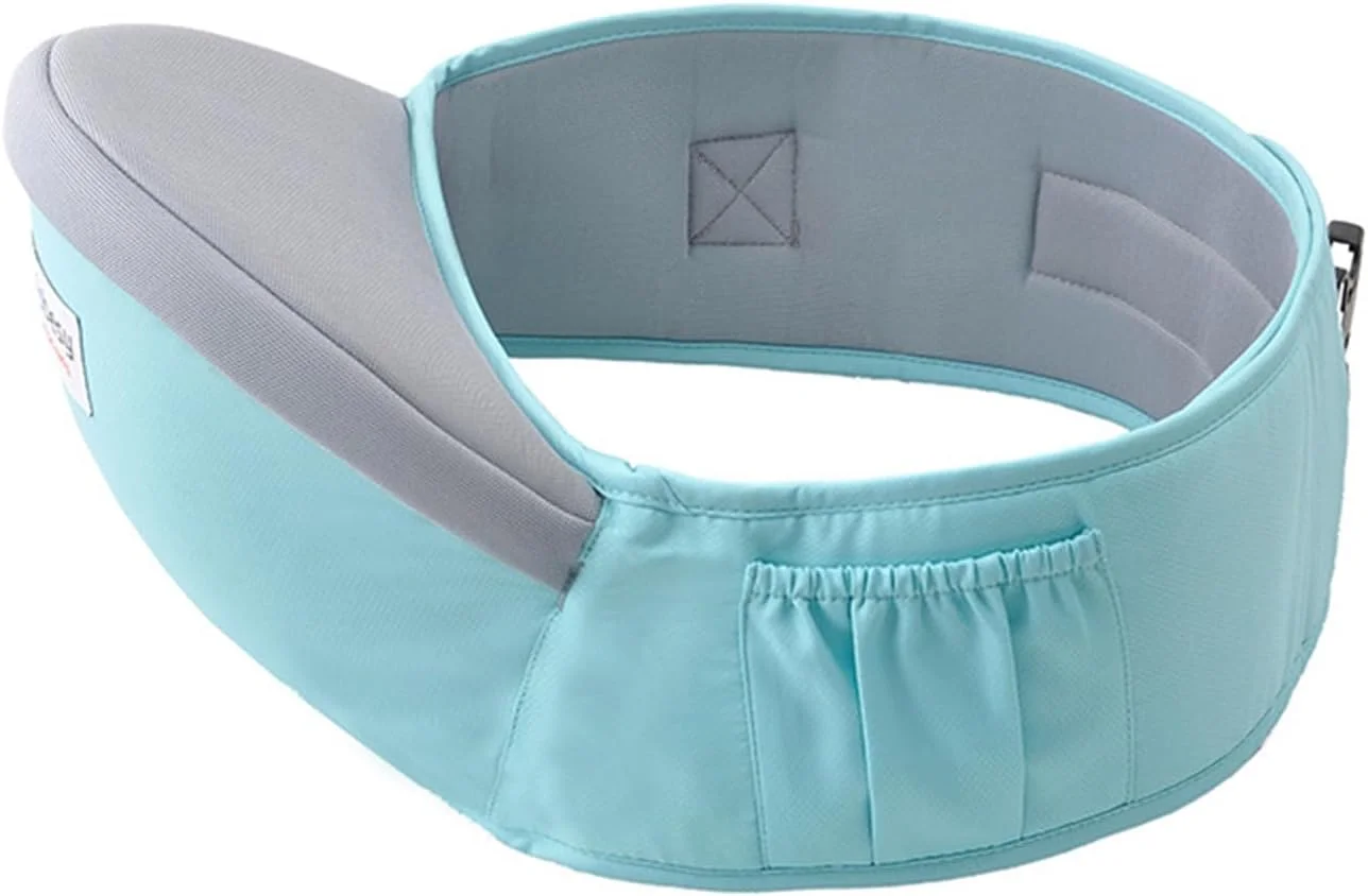 نشیمنگاه کمری کودک MOTIM، صندلی کمری پشتیبان کمر قابل تنظیم و سبک وزن، حامل کودک 3 در 1 مناسب نوزاد تا کودک نوپا (آبی)