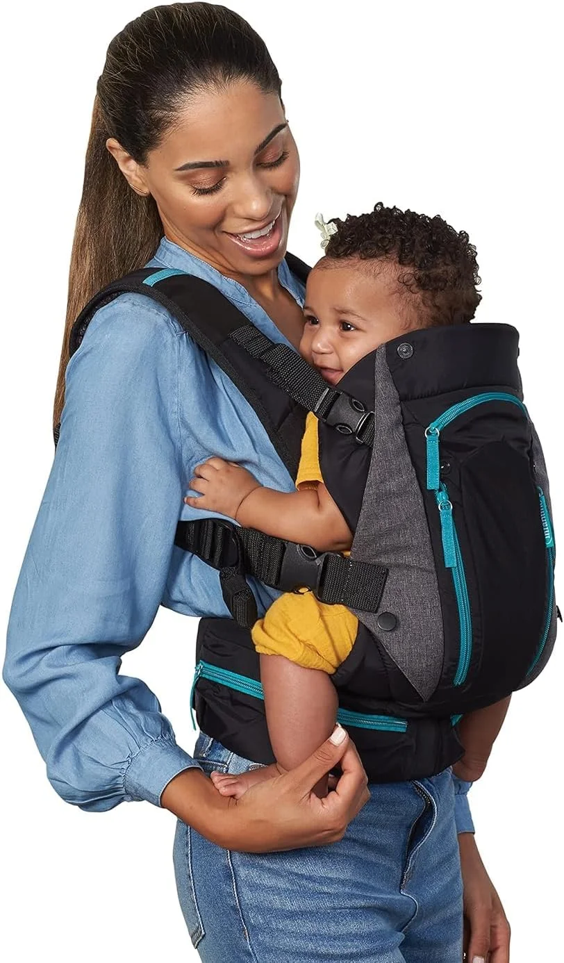 آغوشی چند جیبه نوزاد اینفانتینو CARRY ON | 4 روش حمل | 6 جیب کاربردی | مناسب از 2 ماهگی به بالا، خاکستری آغوشی چند جیبه نوزاد اینفانتینو CARRY ON | 4 روش حمل | 6 جیب کاربردی | مناسب از 2 ماهگی به بالا، خاکستری