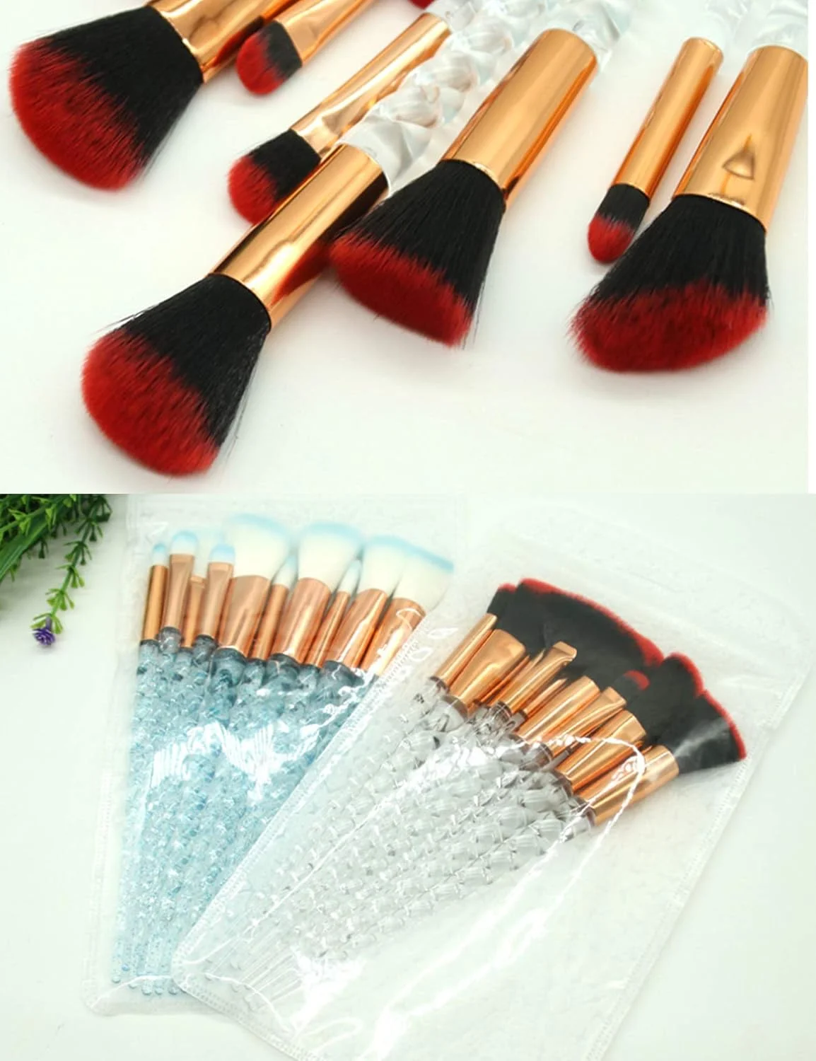 لتوج دبستانی تک شاخ 10 تکه ست برس آرایشی سایه چشم و رژگونه با کیف صورتی لتوج دبستانی تک شاخ 10 تکه ست برس آرایشی سایه چشم و رژگونه با کیف صورتی