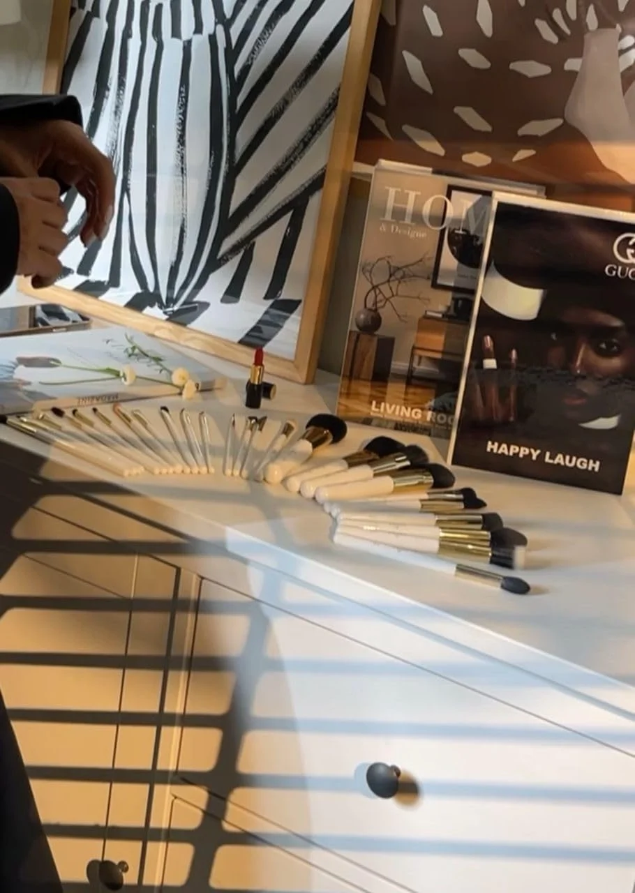 ست برس آرایشی حرفه ای LAPERLE، موی مصنوعی/نایلون/الیاف/مو اسب، برس های آرایشی، مشکی، مناسب استفاده حرفه ای، 29 تکه