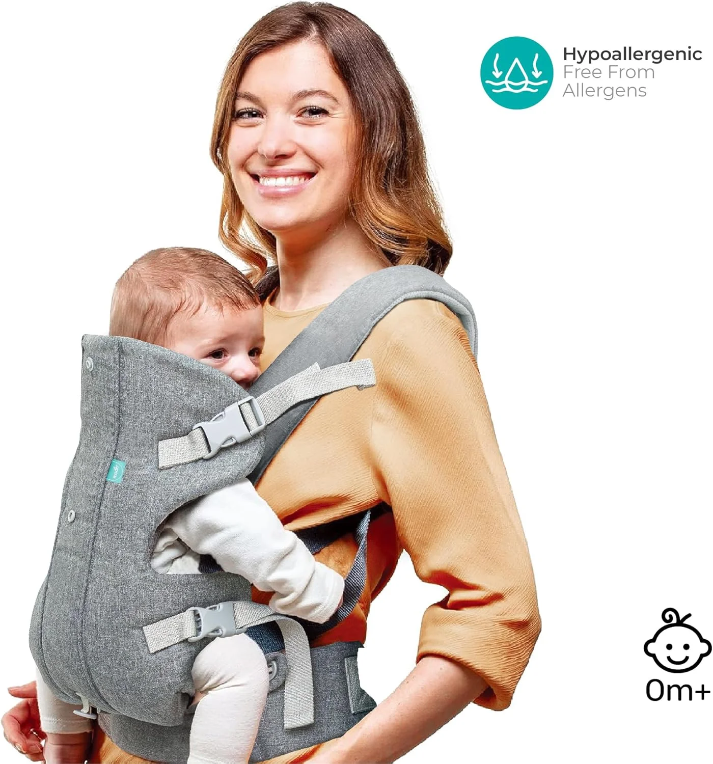 آغوشی نوزاد 4 در 1 دو طرفه Moon Brand KaryGo - سبک وزن، ارگونومیک، طراحی تبدیل پذیر با پشتیبانی سر پد دار و بند های قابل تنظیم - 39x20x51 سانتی متر، برای وزن 3.6-15 کیلوگرم - خاکستری آغوشی نوزاد 4 در 1 دو طرفه Moon Brand KaryGo - سبک وزن، ارگونومیک، طراحی تبدیل پذیر با پشتیبانی سر پد دار و بند های قابل تنظیم - 39x20x51 سانتی متر، برای وزن 3.6-15 کیلوگرم - خاکستری