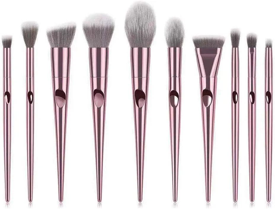 ست برس آرایشی کواندرمکس، مجموعه 10 عددی برس آرایشی ممتاز مصنوعی برای کرم پودر، رژگونه، کانسیلر، ترکیب، پودر، مایع، قابل حمل ست برس آرایشی کواندرمکس، مجموعه 10 عددی برس آرایشی ممتاز مصنوعی برای کرم پودر، رژگونه، کانسیلر، ترکیب، پودر، مایع، قابل حمل