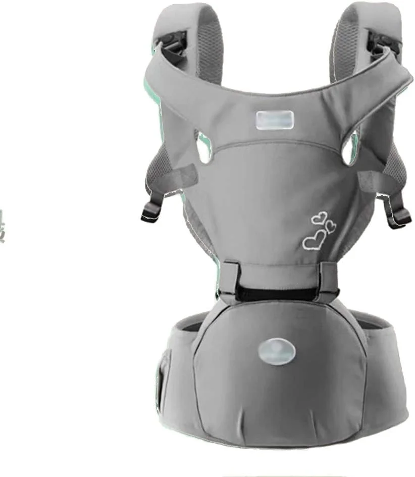 آغوشی کودک HYRL، آغوشی ارگونومیک با صندلی کمری و نشیمنگاه ران/نخی خالص، سبک و قابل تنفس برای نوزاد و کودک نوپا