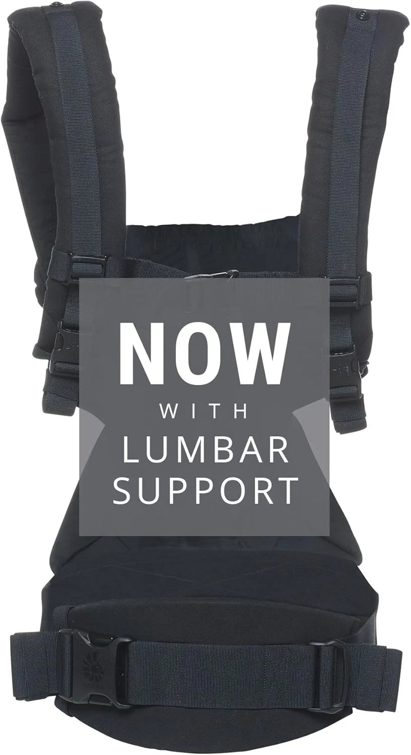 کودکبر ارگوبِیبی، مدل 360 نخی با 4 حالت مختلف برای نوزاد تا کودک نوپا (0 تا 3 سال)، کودکبر و کولهپشتی ارگونومیک، مشکی خالص کودکبر ارگوبِیبی، مدل 360 نخی با 4 حالت مختلف برای نوزاد تا کودک نوپا (0 تا 3 سال)، کودکبر و کولهپشتی ارگونومیک، مشکی خالص