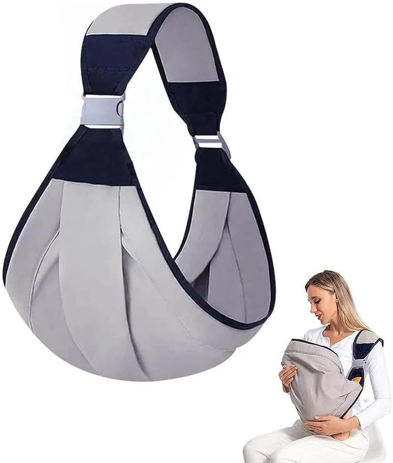 آغوشی نوزاد دفسدار، آغوشی قابل تنظیم نیمه پیچیده، آغوشی کمری یک طرفه و صرفه جویی در کار برای نوزاد تا نوپا تا 20 کیلوگرم (خاکستری)