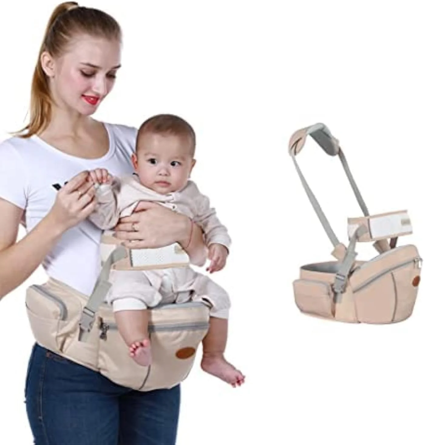 آغوشی نوزاد ENHU با نشیمنگاه کمری، آغوشی نوزاد با نشیمنگاه لگنی برای شیردهی، آغوشی نوزاد با نشیمنگاه ایمن، انتخاب مادران، سایز مناسب برای همه، مناسب برای نوزادان 3 تا 36 ماهه