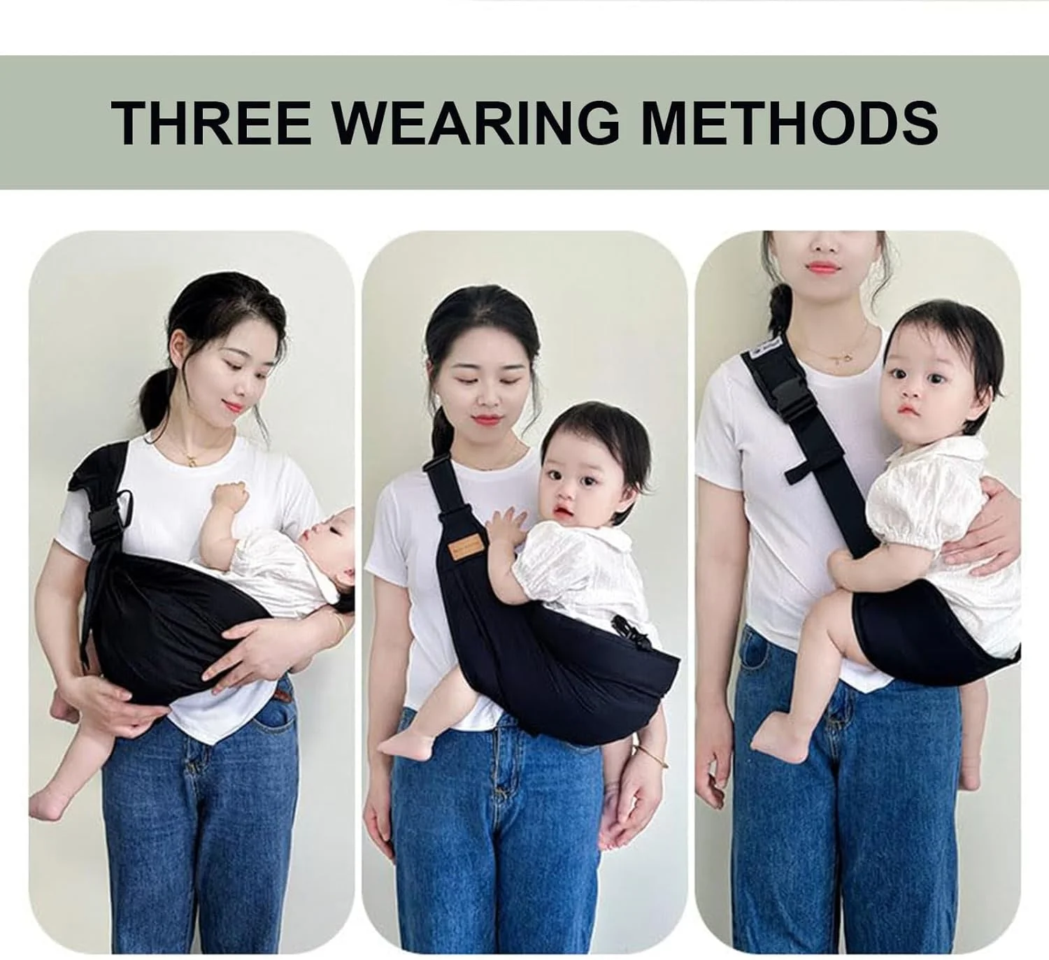 آغوشی نوزاد Diylove، آغوشی قابل تنظیم، آغوشی نوزاد مناسب نوزاد تا نوپا، آغوشی نرم و قابل تنفس با نشیمنگاه ضد لغزش، آغوشی قابل حمل برای نوزادان تا کودکان نوپا 4.5 تا 20 کیلوگرم، مشکی (پارچه ای) آغوشی نوزاد Diylove، آغوشی قابل تنظیم، آغوشی نوزاد مناسب نوزاد تا نوپا، آغوشی نرم و قابل تنفس با نشیمنگاه ضد لغزش، آغوشی قابل حمل برای نوزادان تا کودکان نوپا 4.5 تا 20 کیلوگرم، مشکی (پارچه ای)