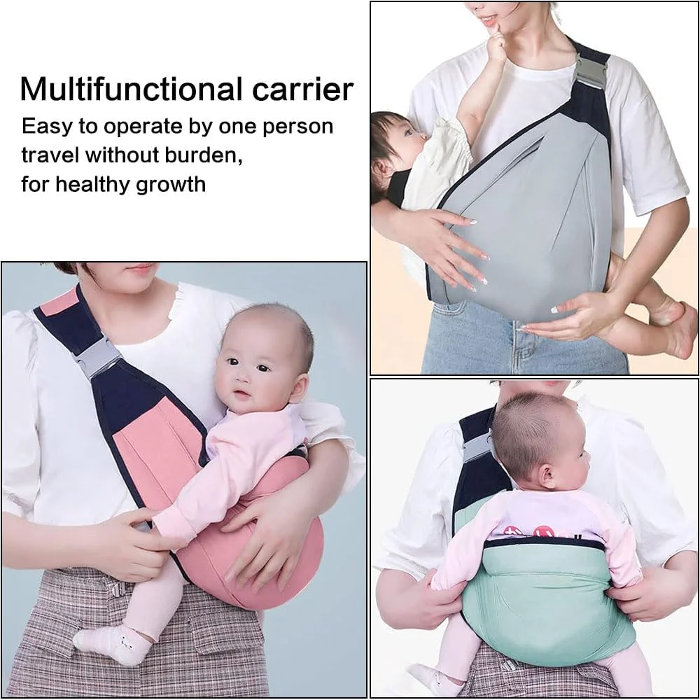 آغوشی نوزاد دفسدار، آغوشی قابل تنظیم نیمه پیچیده، آغوشی کمری یک طرفه و صرفه جویی در کار برای نوزاد تا نوپا تا 20 کیلوگرم (خاکستری)