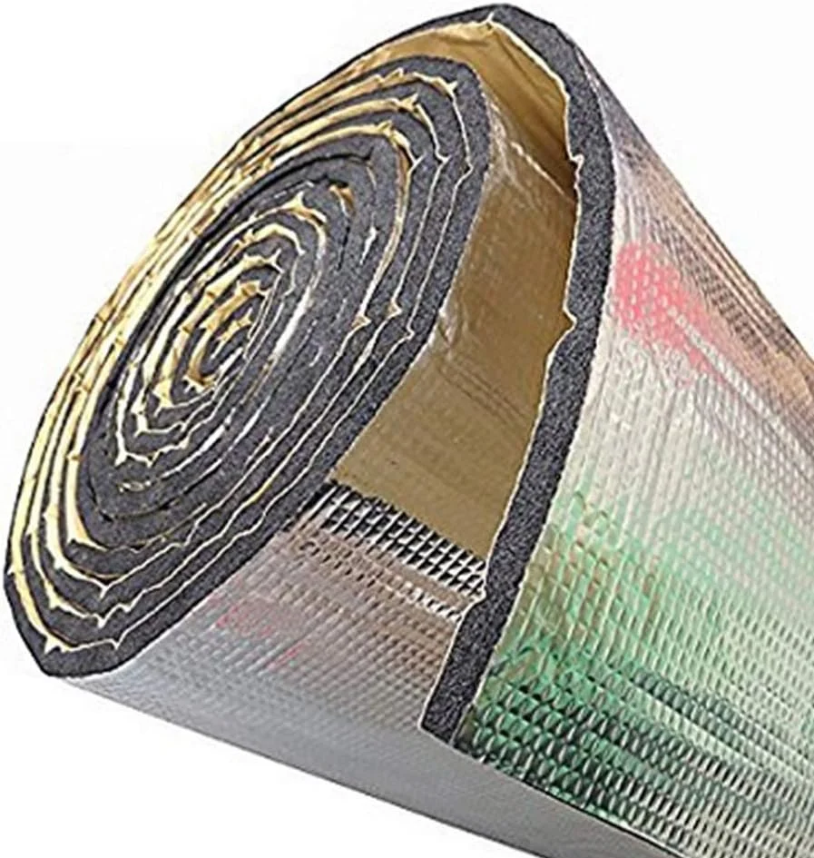 QCARSO Acoustic Panels Soundproof Cotton Sound Deadening Mat Car Firewall Sound Deadener Heat Shield Insulation Auto Noise Insulator Deadening Pad 7mm 500x1000mm