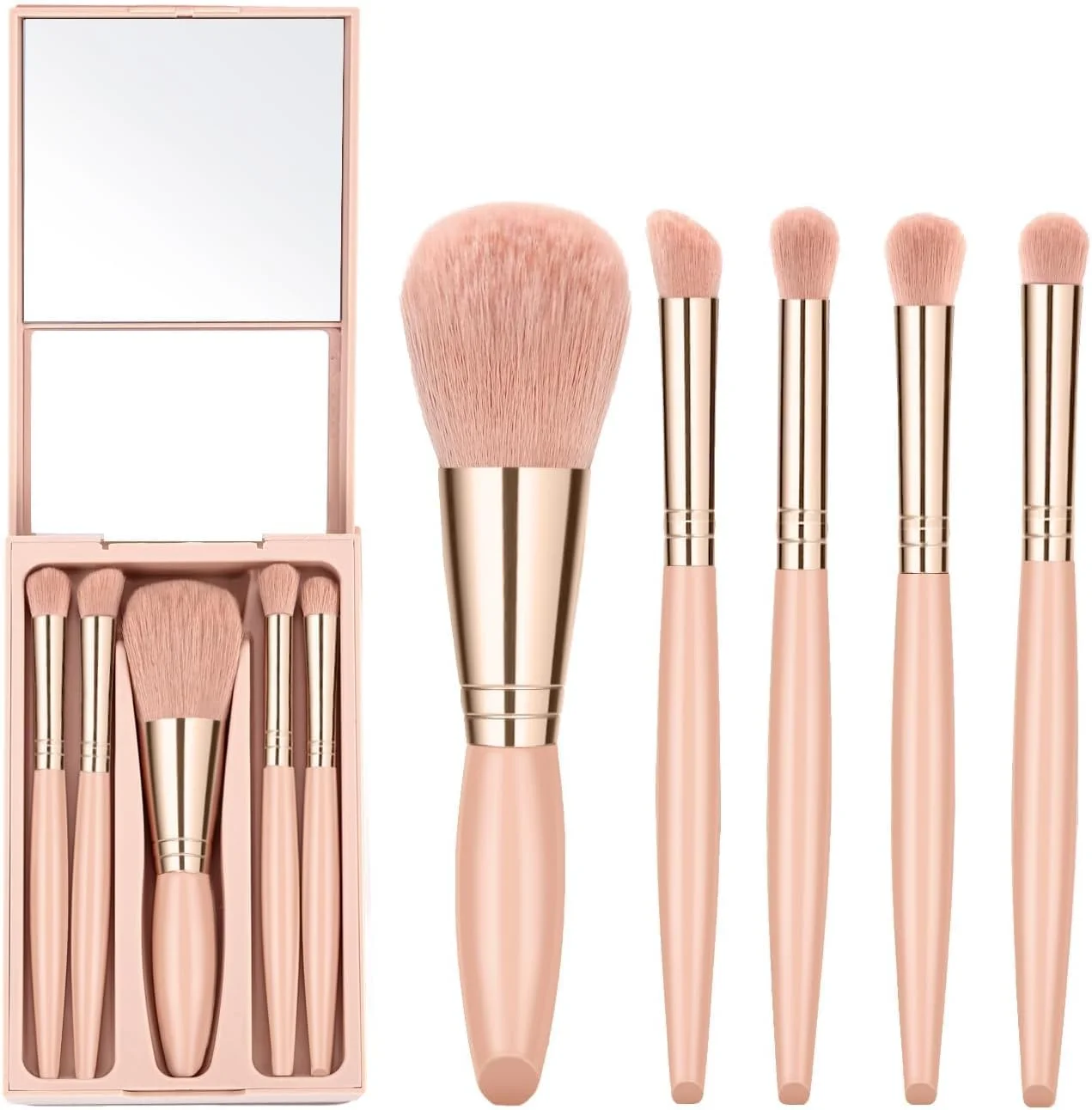 ست برس آرایشی مسافرتی Joyzzz، ست برس آرایشی کوچک مسافرتی، کیف برس آرایشی مسافرتی، ست برس آرایشی مینی مسافرتی، برس های آرایشی سایز مسافرتی، ست برس های آرایشی مسافرتی، ست برس سایه چشم