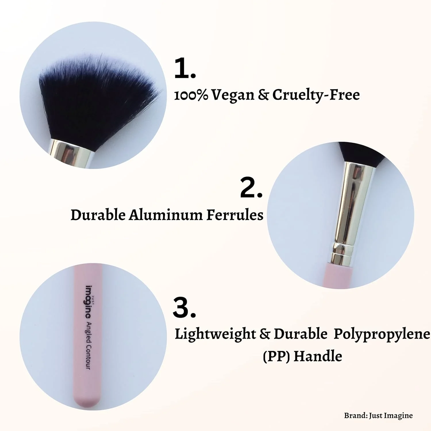 ست براش آرایشی صورت دو عددی جاست ایمجین پریمیوم | شامل براش کانتور زاویه دار و براش پودر برای استفاده بی نقص ست براش آرایشی صورت دو عددی جاست ایمجین پریمیوم | شامل براش کانتور زاویه دار و براش پودر برای استفاده بی نقص