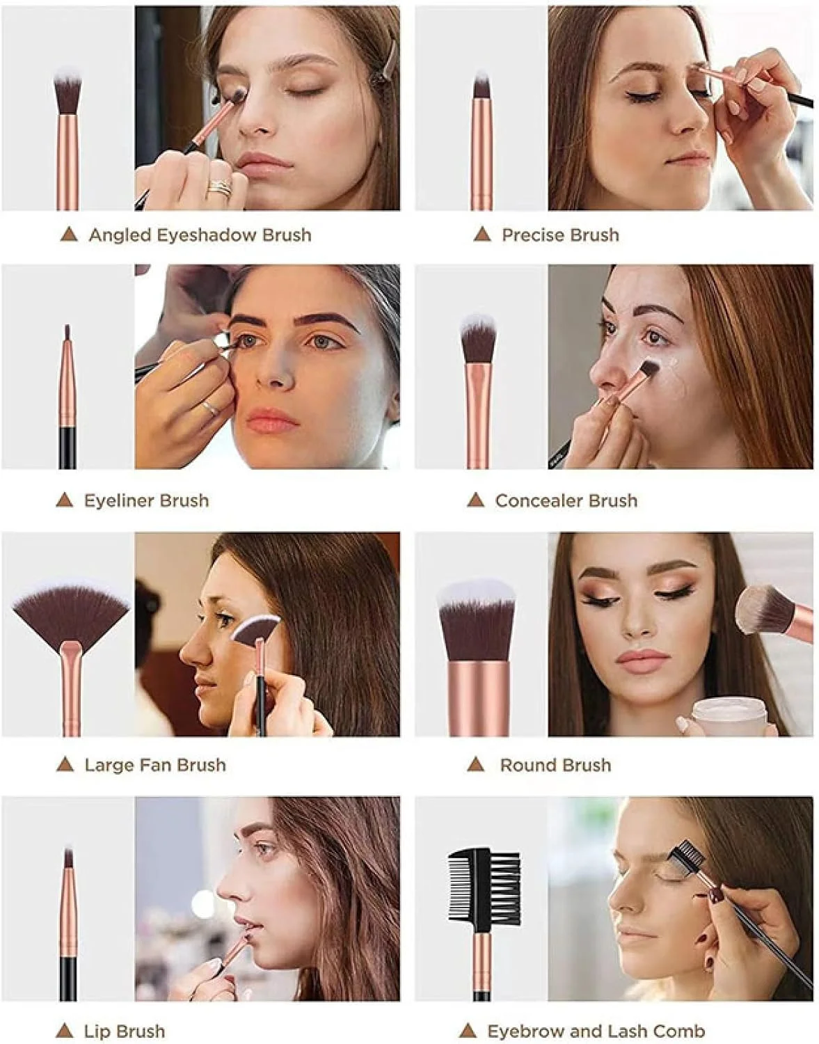 ست براش آرایشی جولریتک 14 تکه برای کرم پودر، مایع، کرم، پودر فیکس، سایه چشم، رژگونه، کانسیلر با موهای نرم و متراکم ست براش آرایشی جولریتک 14 تکه برای کرم پودر، مایع، کرم، پودر فیکس، سایه چشم، رژگونه، کانسیلر با موهای نرم و متراکم