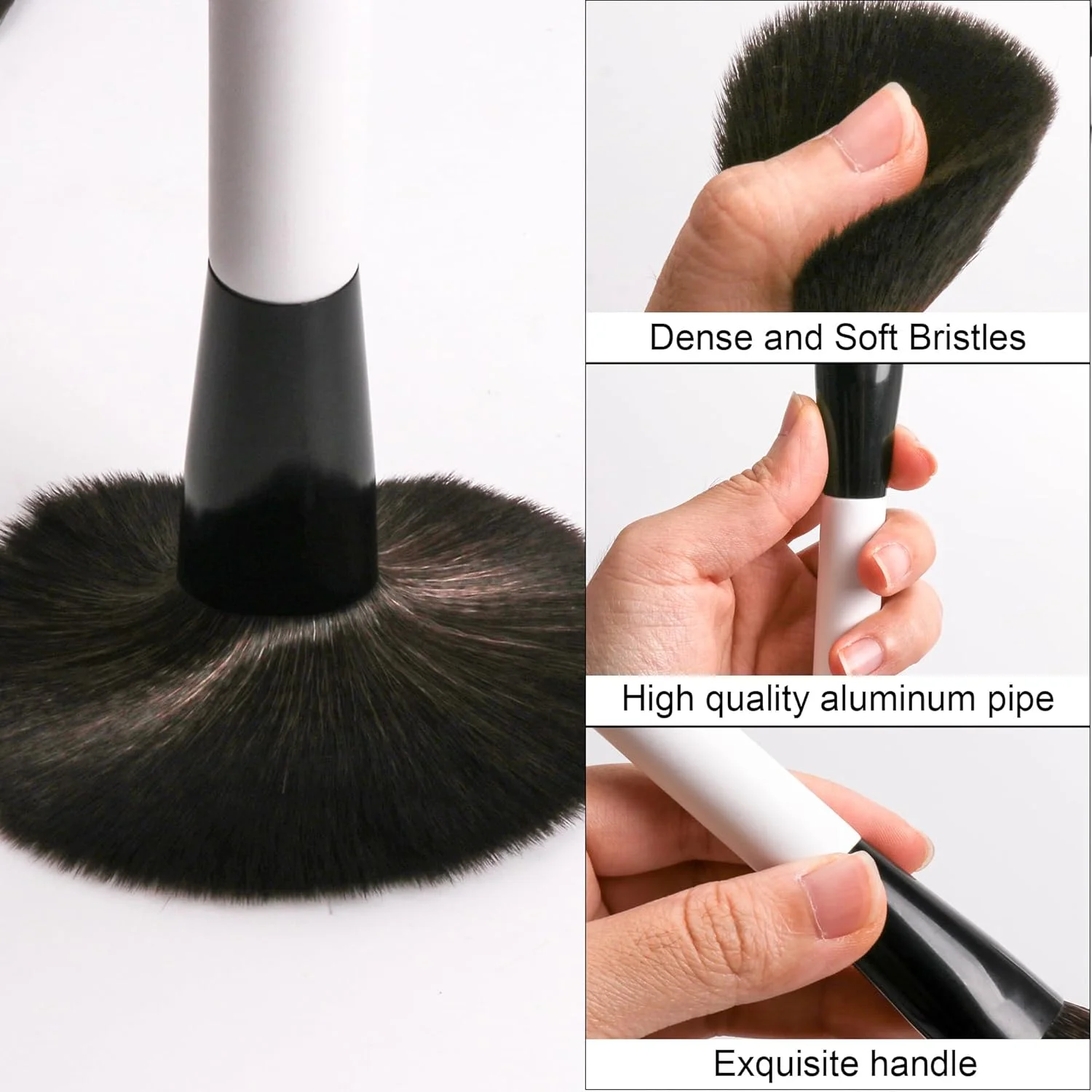 ست برس آرایشی 13 عددی جومای برای مبتدیان و حرفه ای ها - کرم پودر، پودر، رژگونه، سایه چشم - وگان و بدون تست حیوانی با کیف مسافرتی