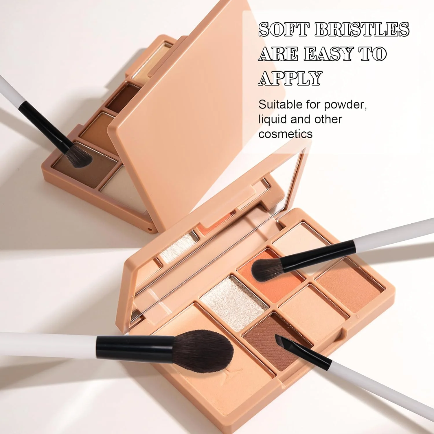 ست برس آرایشی 13 عددی جومای برای مبتدیان و حرفه ای ها - کرم پودر، پودر، رژگونه، سایه چشم - وگان و بدون تست حیوانی با کیف مسافرتی