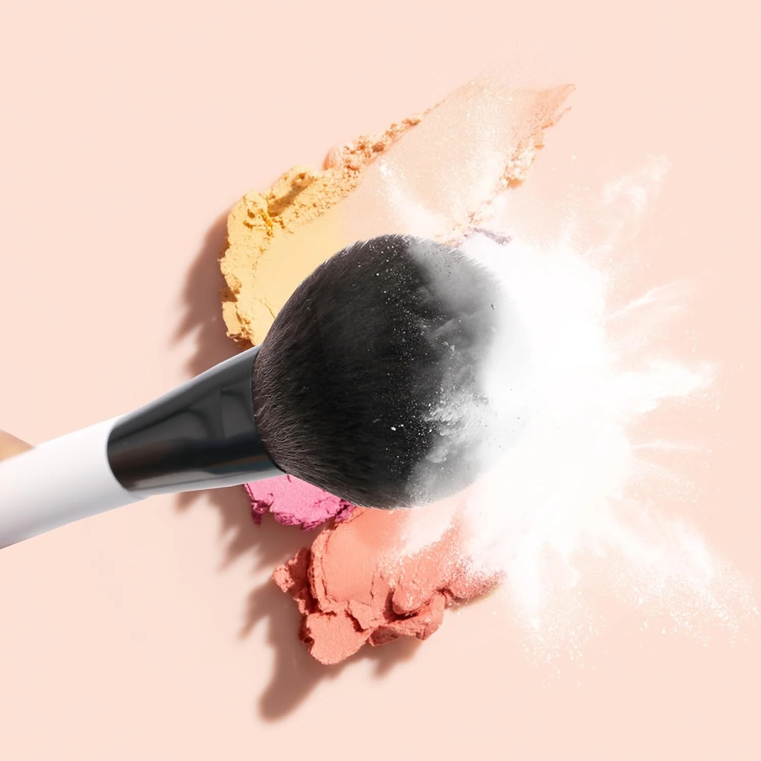 ست برس آرایشی 13 عددی جومای برای مبتدیان و حرفه ای ها - کرم پودر، پودر، رژگونه، سایه چشم - وگان و بدون تست حیوانی با کیف مسافرتی