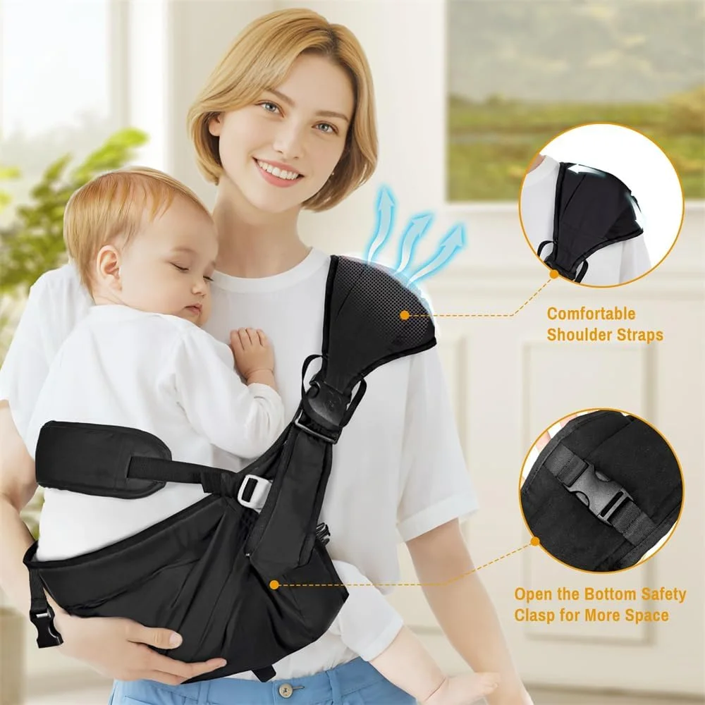 آغوشی نوزاد تا نوپا، آغوشی قابل تنظیم AZONEE، آغوشی راحت و سبک وزن برای کودکان 11 تا 27 کیلوگرم - ایده آل برای خرید و مسافرت آغوشی نوزاد تا نوپا، آغوشی قابل تنظیم AZONEE، آغوشی راحت و سبک وزن برای کودکان 11 تا 27 کیلوگرم - ایده آل برای خرید و مسافرت