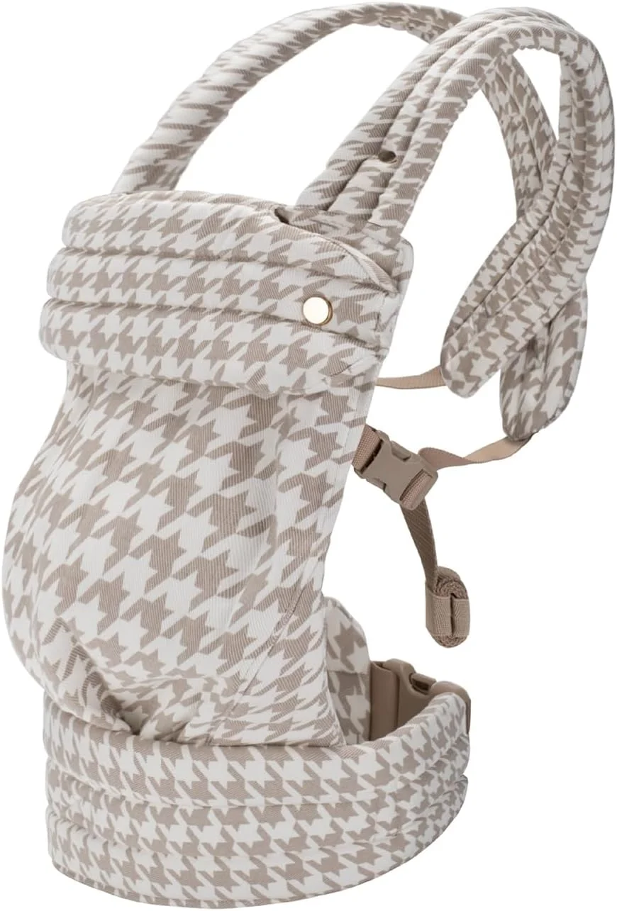 آغوشی نوزاد 4 در 1، طرح Houndstooth، محدوده وزن 3.2-15.9 کیلوگرم، طراحی ارگونومیک با پشتیبانی X شکل از کمر