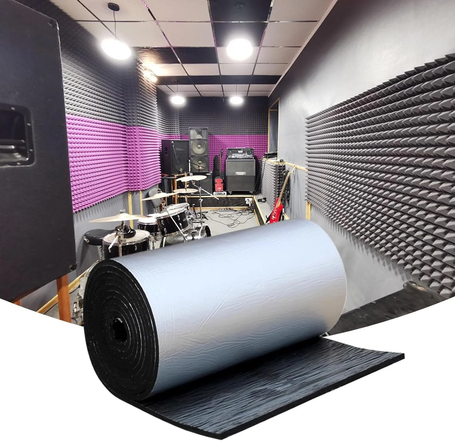 پد عایق صدا خودرو | عایق حرارتی خودرو، پد ضد صدا جاذب کاهش دهنده نویز برای صندوق عقب، کاپوت موتور، سقف، درب خودرو