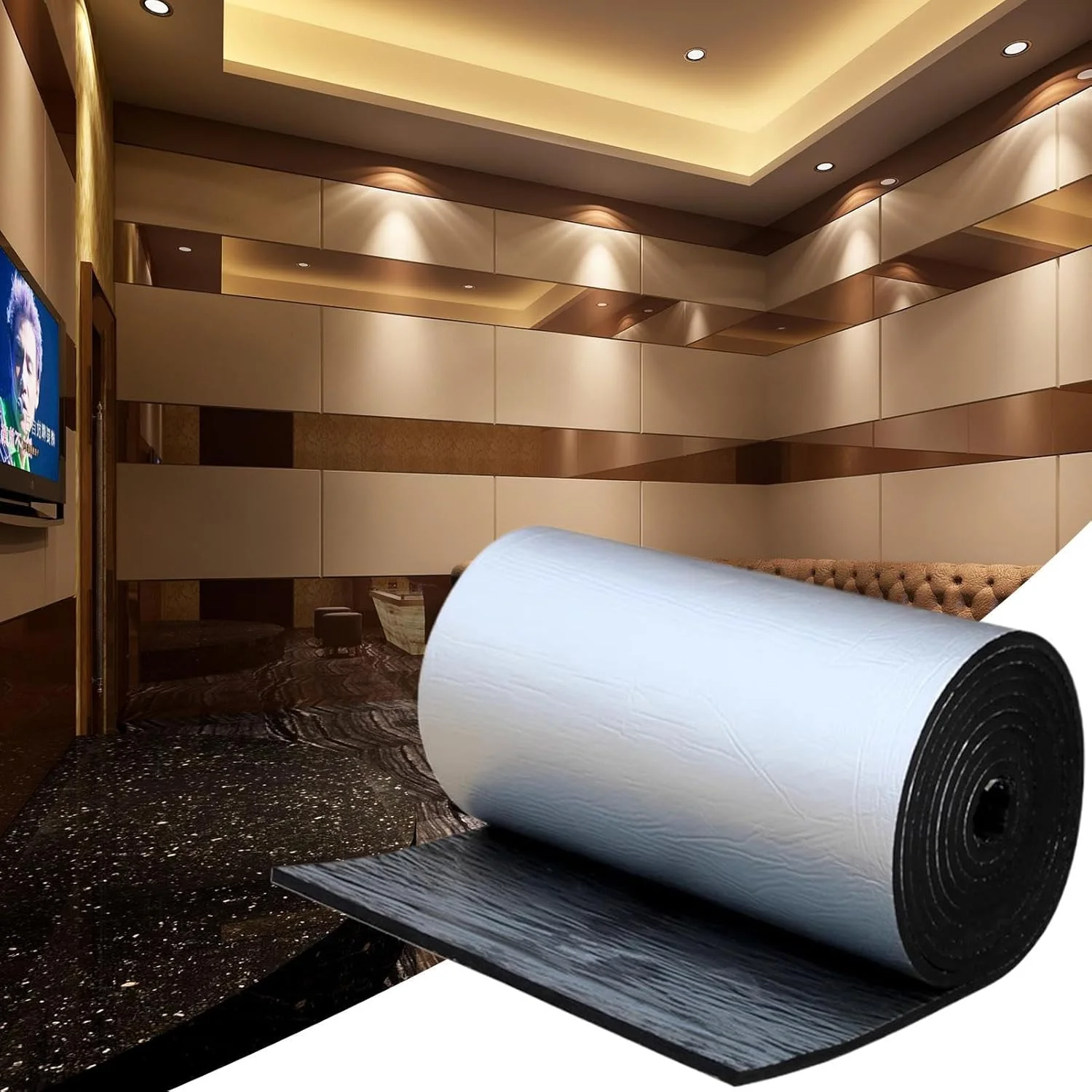 پد عایق صدا خودرو | عایق حرارتی خودرو، پد ضد صدا جاذب کاهش دهنده نویز برای صندوق عقب، کاپوت موتور، سقف، درب خودرو