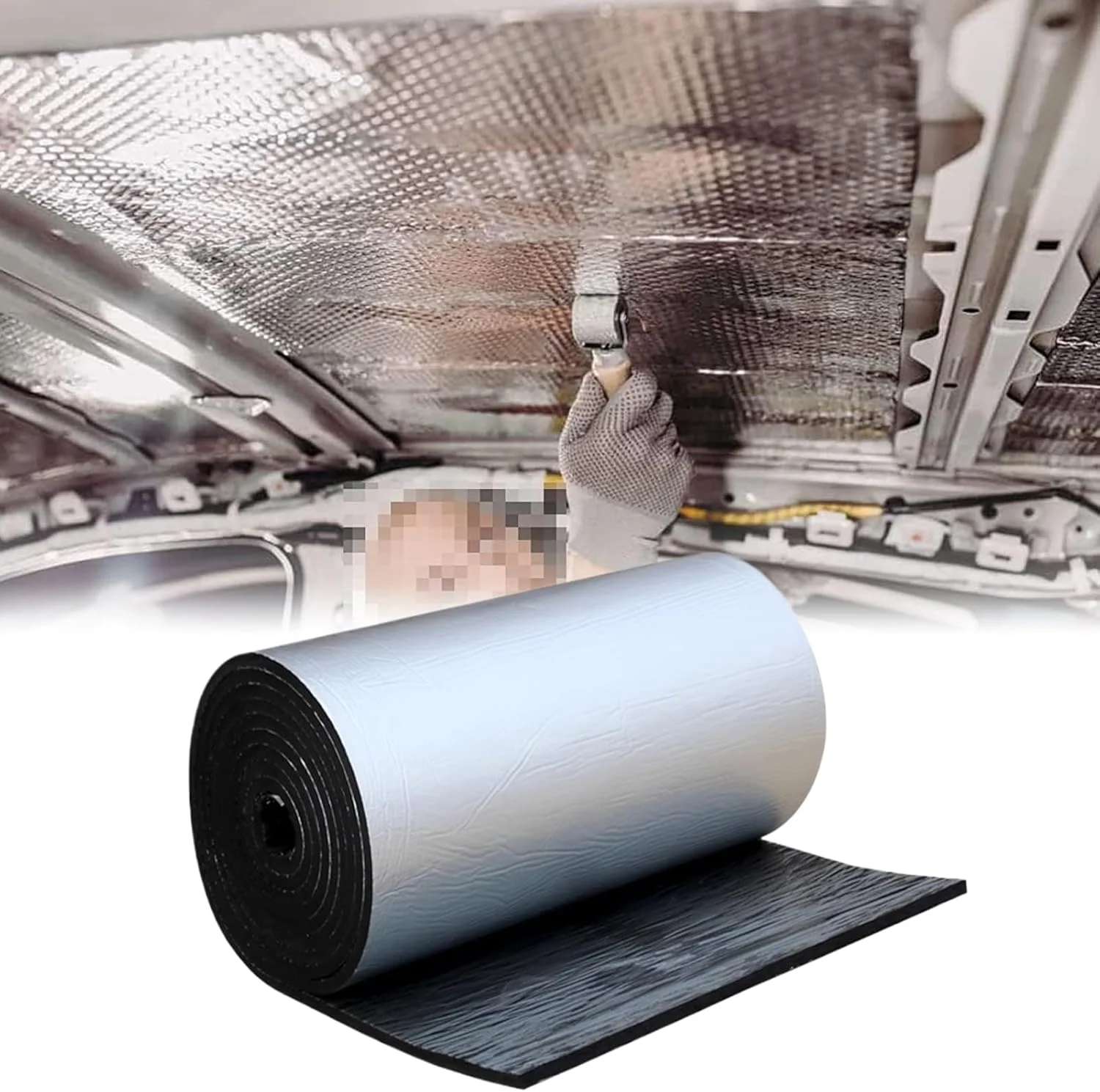 پد عایق صدا | پد عایق حرارتی - مواد جاذب کاهش دهنده نویز و عایق صدا برای صندوق عقب، کاپوت موتور، سقف، درب خودرو