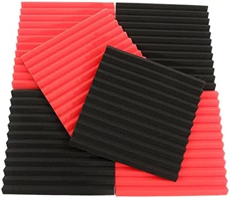 کینگلند 6 تکه فوم عایق صدا و جاذب صدا آکوستیک 30x30x2.5 سانتیمتر مشکی/قرمز کینگلند 6 تکه فوم عایق صدا و جاذب صدا آکوستیک 30x30x2.5 سانتیمتر مشکی/قرمز