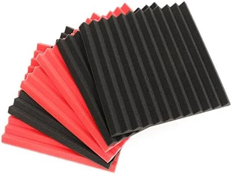 کینگلند 6 تکه فوم عایق صدا و جاذب صدا آکوستیک 30x30x2.5 سانتیمتر مشکی/قرمز کینگلند 6 تکه فوم عایق صدا و جاذب صدا آکوستیک 30x30x2.5 سانتیمتر مشکی/قرمز
