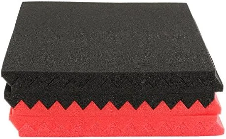 کینگلند 6 تکه فوم عایق صدا و جاذب صدا آکوستیک 30x30x2.5 سانتیمتر مشکی/قرمز کینگلند 6 تکه فوم عایق صدا و جاذب صدا آکوستیک 30x30x2.5 سانتیمتر مشکی/قرمز