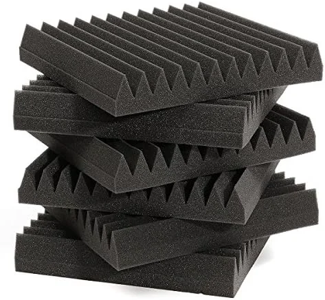 KingLan 6Pcs 30X30X5Cm Acoustic Wedge Soundproofing Sound-Absorbing Noise Foam Tiles KingLan 6Pcs 30X30X5Cm Acoustic Wedge Soundproofing Sound-Absorbing Noise Foam Tiles