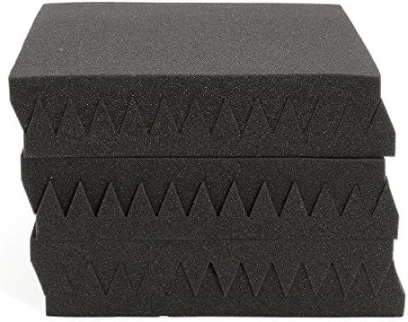 KingLan 6Pcs 30X30X5Cm Acoustic Wedge Soundproofing Sound-Absorbing Noise Foam Tiles KingLan 6Pcs 30X30X5Cm Acoustic Wedge Soundproofing Sound-Absorbing Noise Foam Tiles