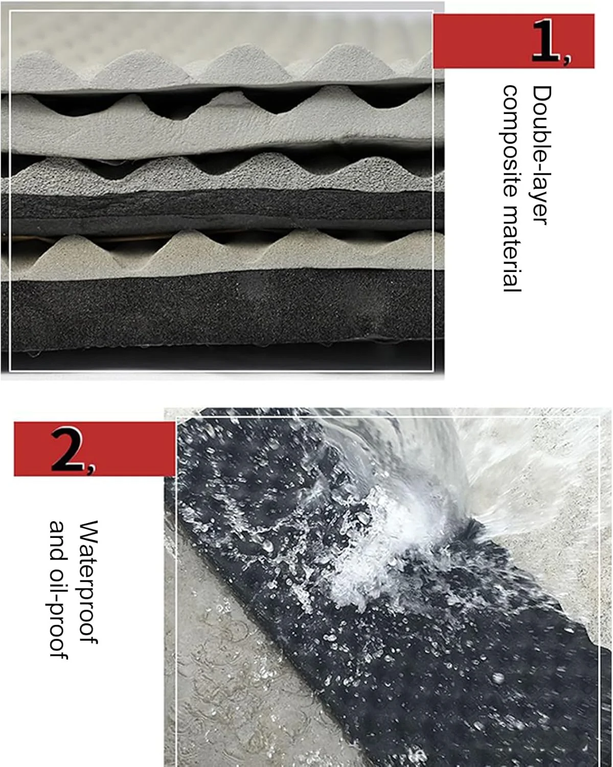 Sound Proof Panels - Sound Absorbing Foam - Acoustic Pad with Adhesive Backing Dampening Noise Reduction for Interior Studio Apartment Car Sound Proof Panels - Sound Absorbing Foam - Acoustic Pad with Adhesive Backing Dampening Noise Reduction for Interior Studio Apartment Car