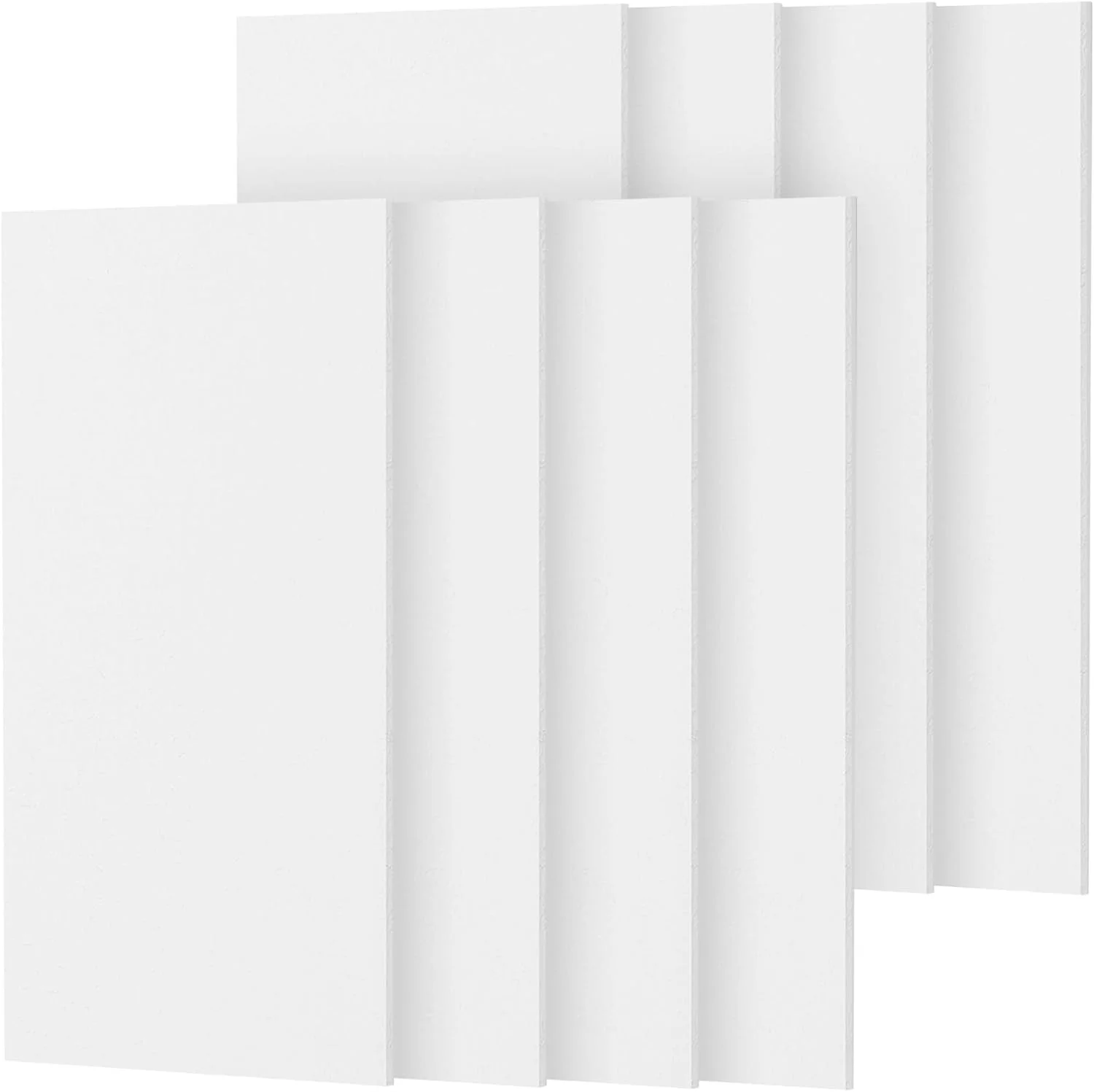 پنل آکوستیک TONOR، 8 عددی، 120x60x0.9 سانتی متر، پنل های دیواری ضد صدا با چسبندگی کامل، پنل های جذب صدا برای کاهش نویز و اکو، تصفیه آکوستیک برای استودیو، خانه، دفتر، سفید