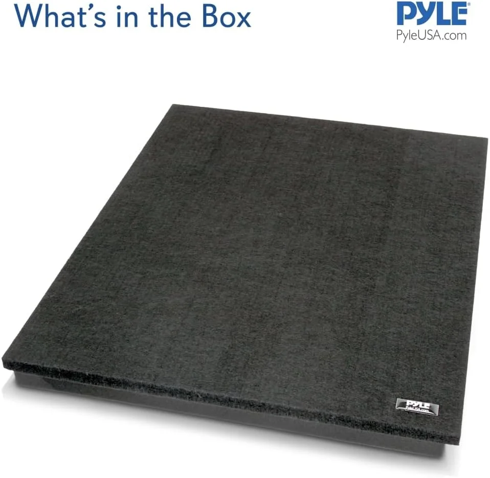 Pyle Sound Dampening Speaker Riser Foam - Audio Acoustic Noise Isolation Platform Pads Recoil Stabilizer w/Rubber Base Pad For Studio Monitor, Subwoofer, Loudspeakers PSI12 (22.5 x 17.8 x 1.8 Inch) Pyle Sound Dampening Speaker Riser Foam - Audio Acoustic Noise Isolation Platform Pads Recoil Stabilizer w/Rubber Base Pad For Studio Monitor, Subwoofer, Loudspeakers PSI12 (22.5 x 17.8 x 1.8 Inch)