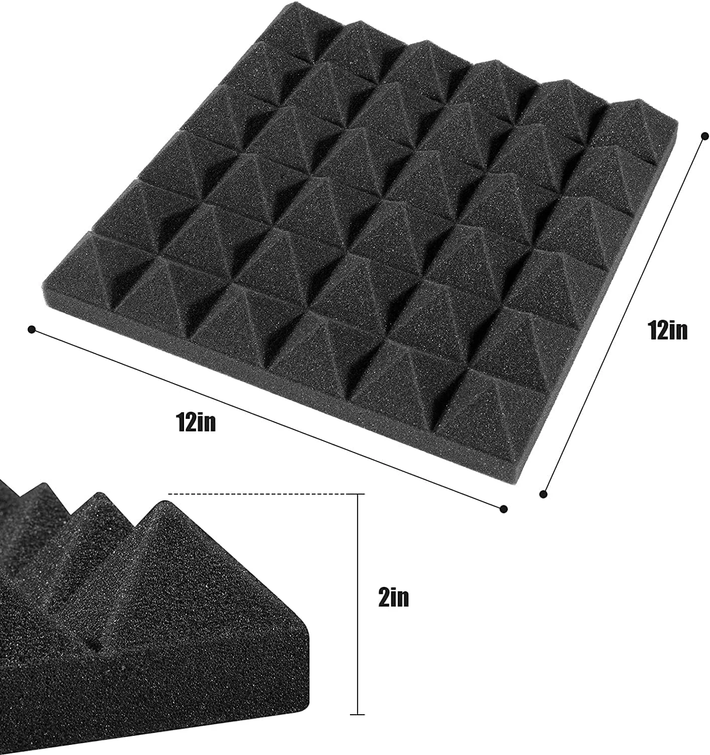 فوم آکوستیک هرمی YGM Acoustic Foams®، مجموعه 9 عددی، 30x30x5 سانتیمتر، دانسیته 50 کیلوگرم بر متر مکعب، پنلهای عایق صدا استودیو، ساختار سه بعدی (سفید مهتابی) فوم آکوستیک هرمی YGM Acoustic Foams®، مجموعه 9 عددی، 30x30x5 سانتیمتر، دانسیته 50 کیلوگرم بر متر مکعب، پنلهای عایق صدا استودیو، ساختار سه بعدی (سفید مهتابی)