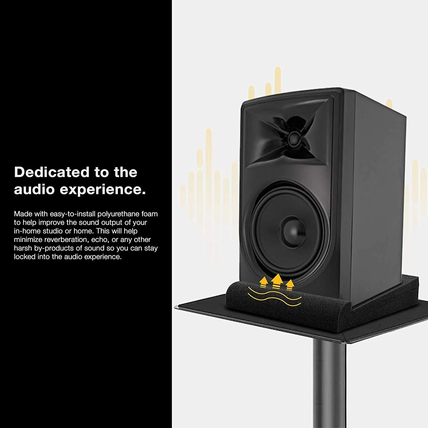 پدهای ایزولاسیون آکوستیک Sonic Acoustics، پدهای فوم ایزولاسیون بلندگو مانیتور استودیو، یک جفت پد ایزولاسیون مانیتور استودیو با چگالی بالا برای مانیتورهای 5 اینچی پدهای ایزولاسیون آکوستیک Sonic Acoustics، پدهای فوم ایزولاسیون بلندگو مانیتور استودیو، یک جفت پد ایزولاسیون مانیتور استودیو با چگالی بالا برای مانیتورهای 5 اینچی