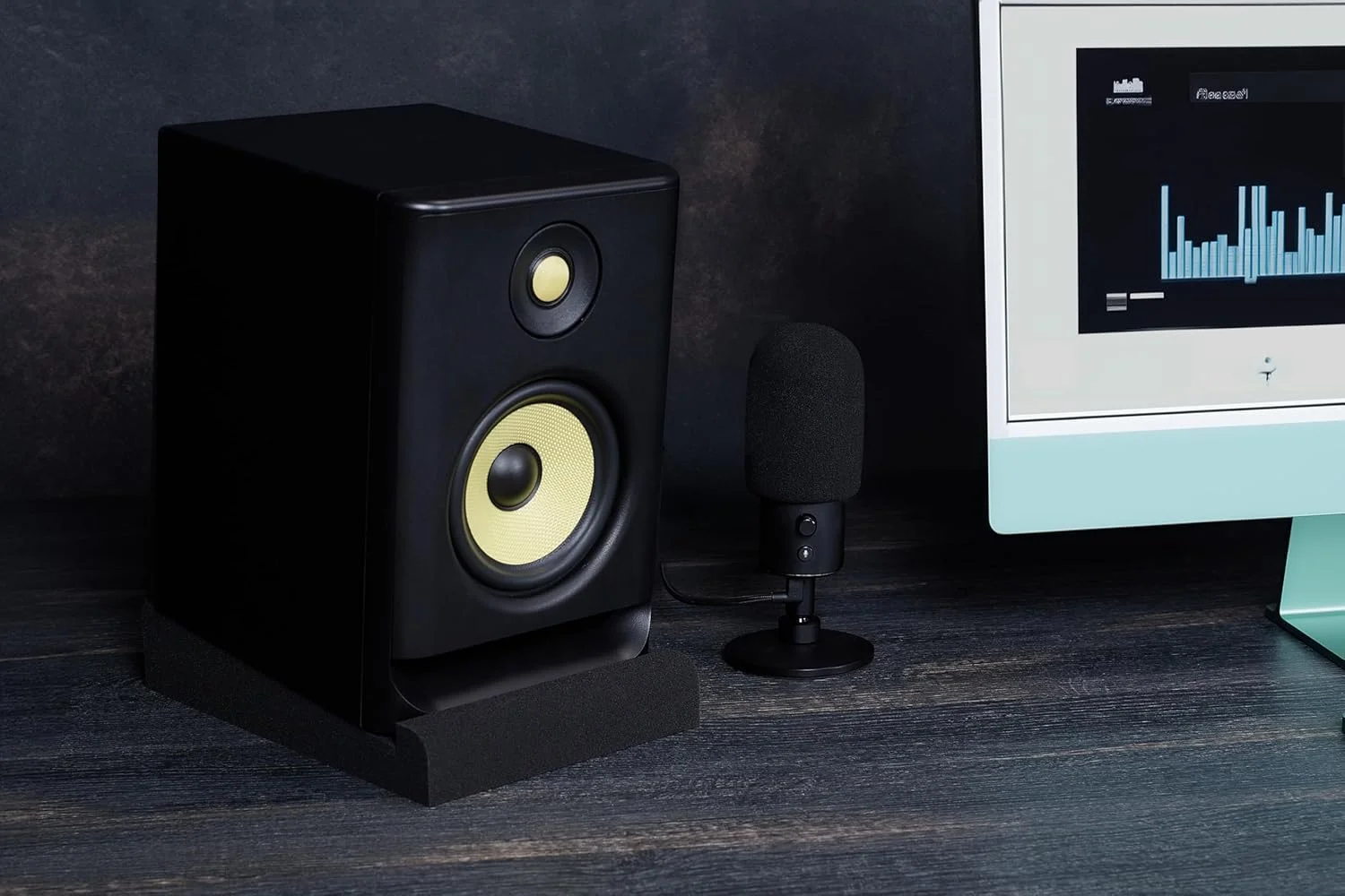پدهای ایزوله مانیتور استودیویی Sound Addicted برای مانیتورهای 5 اینچی، یک جفت فوم آکوستیک با چگالی بالا که با اکثر پایه های بلندگو سازگار است | SMPad 5 پدهای ایزوله مانیتور استودیویی Sound Addicted برای مانیتورهای 5 اینچی، یک جفت فوم آکوستیک با چگالی بالا که با اکثر پایه های بلندگو سازگار است | SMPad 5