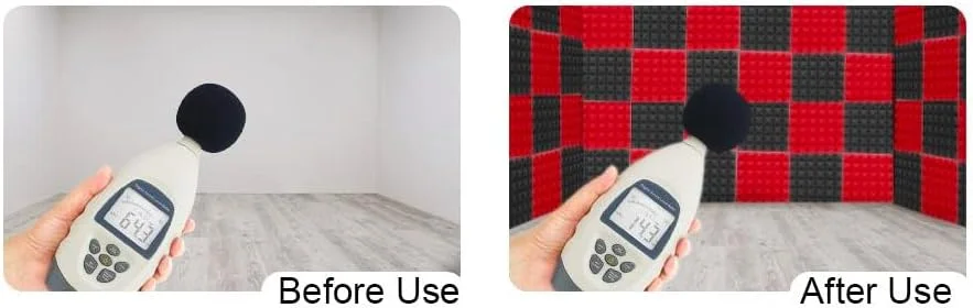 فوم آکوستیک هرمی YGM Acoustic Foams®، مجموعه 9 عددی، 30x30x5 سانتیمتر، دانسیته 50 کیلوگرم بر متر مکعب، پنلهای عایق صدا استودیو، ساختار سه بعدی (سفید مهتابی) فوم آکوستیک هرمی YGM Acoustic Foams®، مجموعه 9 عددی، 30x30x5 سانتیمتر، دانسیته 50 کیلوگرم بر متر مکعب، پنلهای عایق صدا استودیو، ساختار سه بعدی (سفید مهتابی)