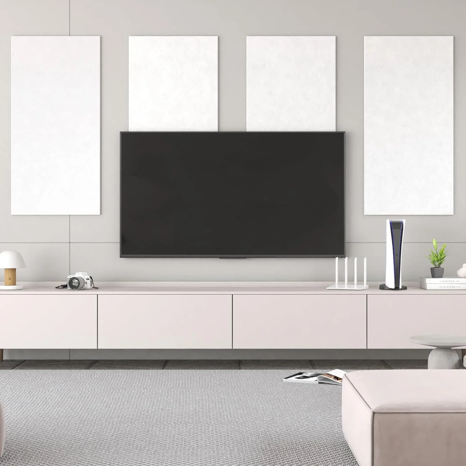 پنل آکوستیک TONOR، 8 عددی، 120x60x0.9 سانتی متر، پنل های دیواری ضد صدا با چسبندگی کامل، پنل های جذب صدا برای کاهش نویز و اکو، تصفیه آکوستیک برای استودیو، خانه، دفتر، سفید پنل آکوستیک TONOR، 8 عددی، 120x60x0.9 سانتی متر، پنل های دیواری ضد صدا با چسبندگی کامل، پنل های جذب صدا برای کاهش نویز و اکو، تصفیه آکوستیک برای استودیو، خانه، دفتر، سفید