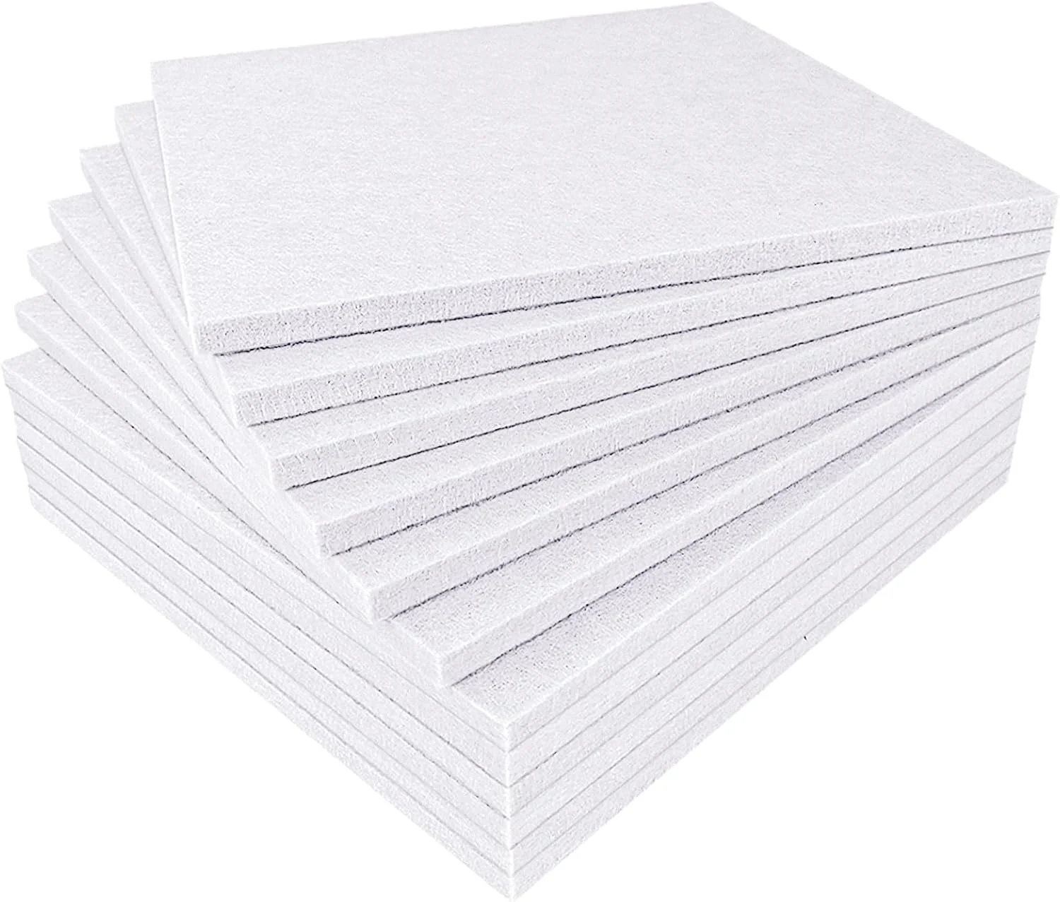 پنل های ضخیم جاذب صدا BXI، بسته 12 عددی 30 X 30 X 1.2 سانتی متر، پنل های آکوستیک متراکم، پنل های صوتی کاهش دهنده نویز اکو، پنل های استودیویی قابل نصب برای دیوار و سقف، تصفیه آکوستیک (سفید ملایم)