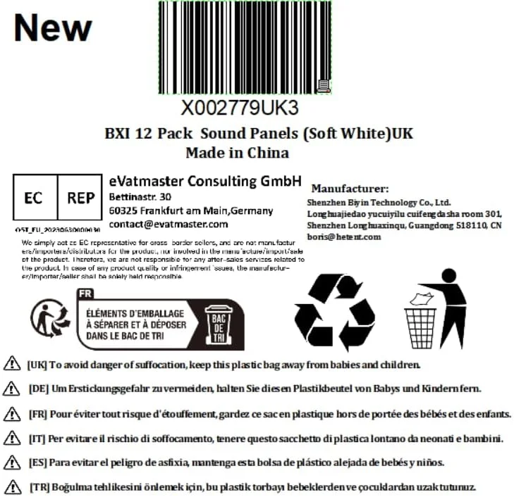 پنل های ضخیم جاذب صدا BXI، بسته 12 عددی 30 X 30 X 1.2 سانتی متر، پنل های آکوستیک متراکم، پنل های صوتی کاهش دهنده نویز اکو، پنل های استودیویی قابل نصب برای دیوار و سقف، تصفیه آکوستیک (سفید ملایم) پنل های ضخیم جاذب صدا BXI، بسته 12 عددی 30 X 30 X 1.2 سانتی متر، پنل های آکوستیک متراکم، پنل های صوتی کاهش دهنده نویز اکو، پنل های استودیویی قابل نصب برای دیوار و سقف، تصفیه آکوستیک (سفید ملایم)