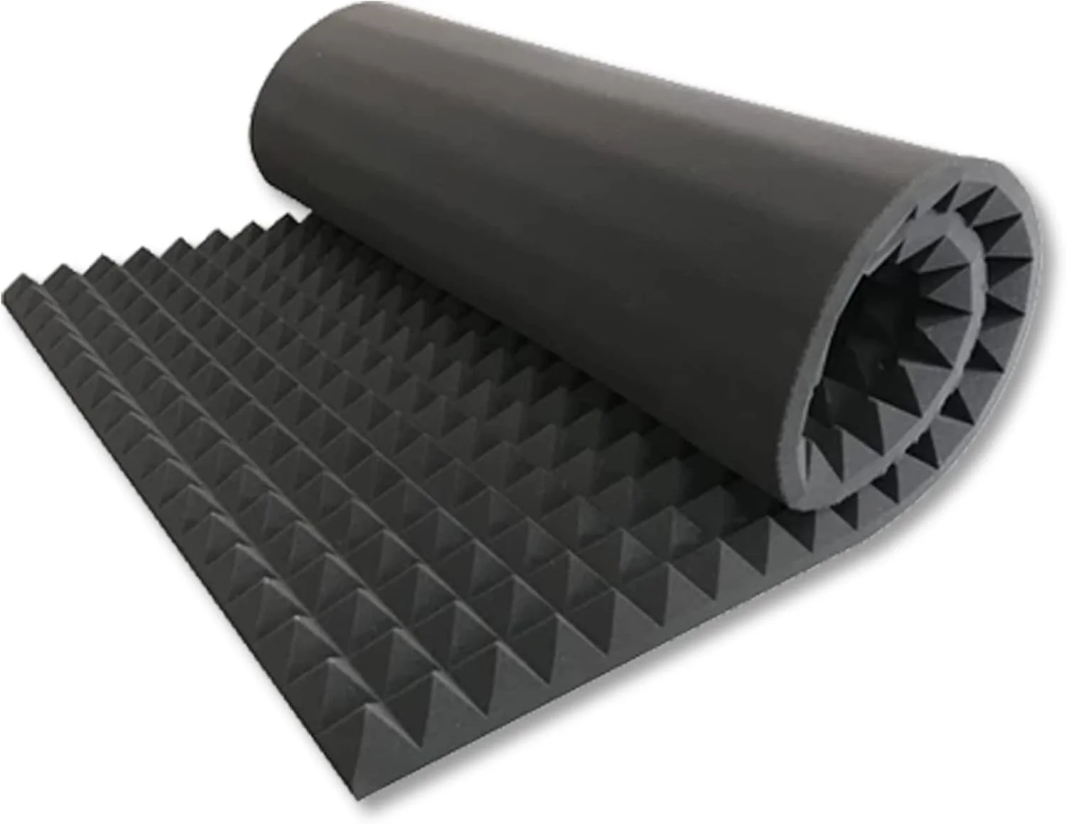 فوم آکوستیک هرمی MMT Acoustix® با جذب 90%، ابعاد 183x91 سانتی متر و ضخامت 5 سانتی متر | فوم آکوستیک درجه یک، پنل های آکوستیک دیواری دقیق برای عایق صدا، کاهش اکو و نویز | زغالی حرفه ای، 1 عدد