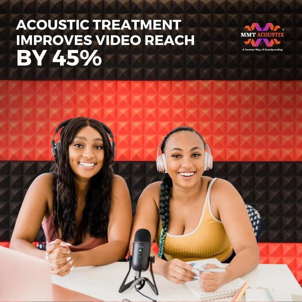 MMT Acoustix®️ 18 عدد فوم آکوستیک عایق صدا طرح هرمی (30 x 30 x 5 سانتی متر) مشکی+قرمز | جاذب و پخش کننده صدای با چگالی بالا MMT Acoustix®️ 18 عدد فوم آکوستیک عایق صدا طرح هرمی (30 x 30 x 5 سانتی متر) مشکی+قرمز | جاذب و پخش کننده صدای با چگالی بالا