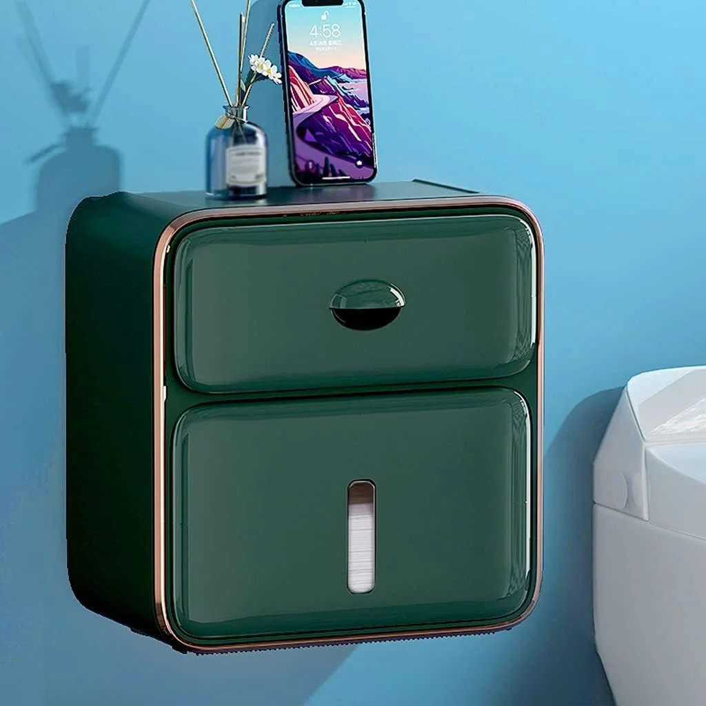 جا دستمال کاغذی WXYZABC لوازم جانبی حمام جعبه دستمال کاغذی ضد آب لوله کاغذ رولی کشو ذخیره سازی