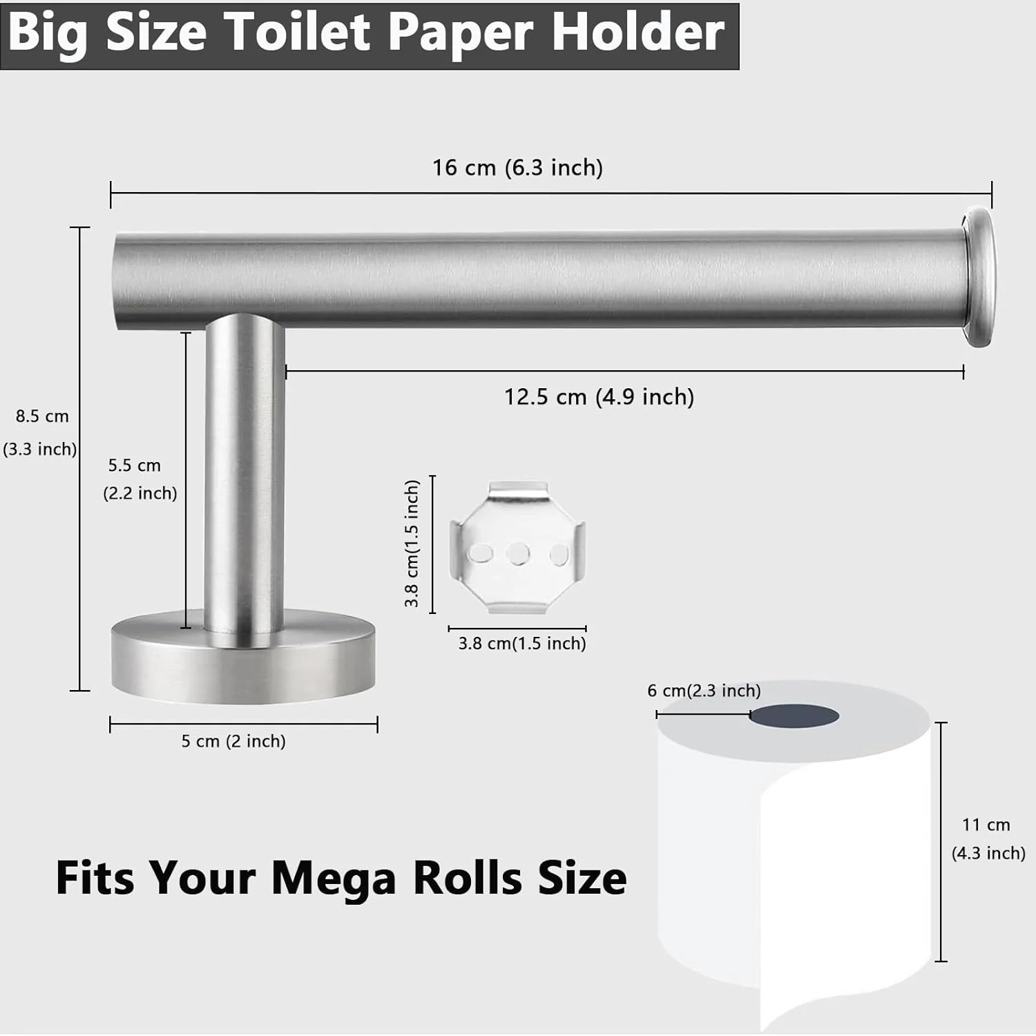 جا دستمال کاغذی توالت WOOPHEN استیل ضد زنگ، نگهدارنده رول دستمال کاغذی گرد مدرن، نصب دیواری، پخش کننده رول دستمال کاغذی توالت 6 اینچی برای حمام، آشپزخانه، دستشویی (نیکل برس خورده) جا دستمال کاغذی توالت WOOPHEN استیل ضد زنگ، نگهدارنده رول دستمال کاغذی گرد مدرن، نصب دیواری، پخش کننده رول دستمال کاغذی توالت 6 اینچی برای حمام، آشپزخانه، دستشویی (نیکل برس خورده)