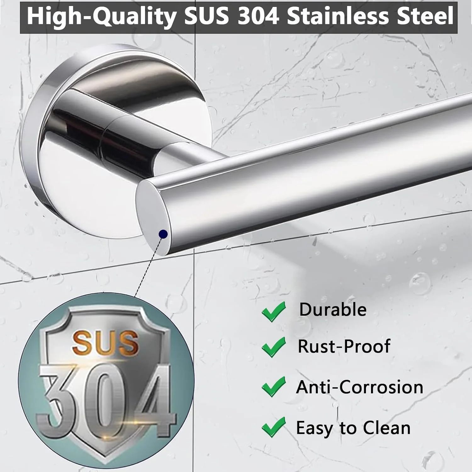 جا دستمال کاغذی توالت WOOPHEN استیل ضد زنگ SUS304، جا رولی دستمال کاغذی گرد مدرن نصب شده روی دیوار، پخش کننده رول دستمال کاغذی توالت 6 اینچی برای حمام، آشپزخانه، دستشویی (روکش کروم) جا دستمال کاغذی توالت WOOPHEN استیل ضد زنگ SUS304، جا رولی دستمال کاغذی گرد مدرن نصب شده روی دیوار، پخش کننده رول دستمال کاغذی توالت 6 اینچی برای حمام، آشپزخانه، دستشویی (روکش کروم)