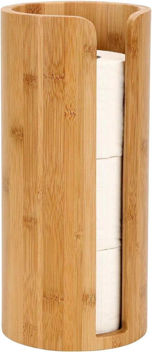 نگهدارنده رول توالت Woodluv، پایه نگهدارنده رول دستمال توالت ایستاده، نگهدارنده رول توالت گرد برای حمام و سرویس بهداشتی، بامبو نگهدارنده رول توالت Woodluv، پایه نگهدارنده رول دستمال توالت ایستاده، نگهدارنده رول توالت گرد برای حمام و سرویس بهداشتی، بامبو