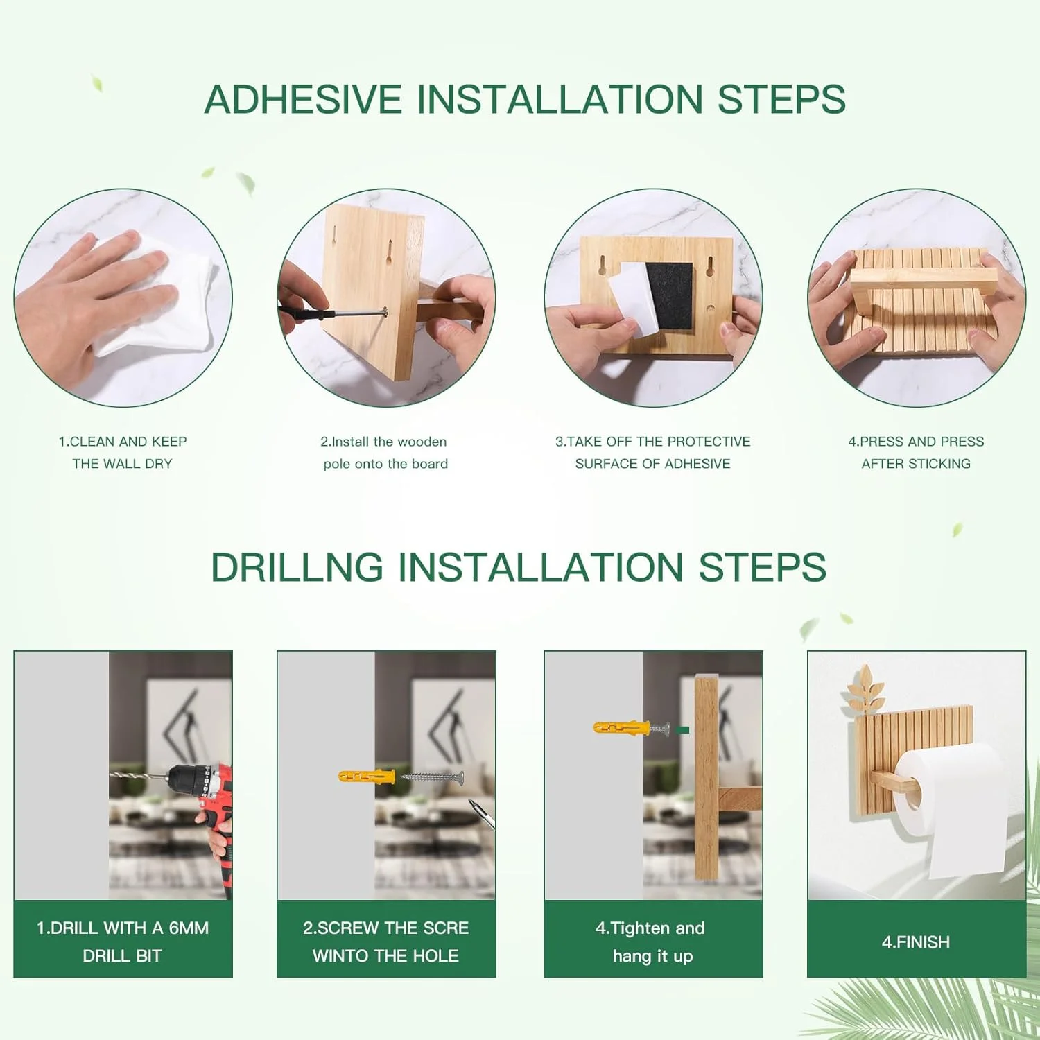 جا دستمال کاغذی چوبی، نصب دیواری، ضد آب، نصب با چسب یا پیچ، طراحی روستیک جا دستمال کاغذی چوبی، نصب دیواری، ضد آب، نصب با چسب یا پیچ، طراحی روستیک