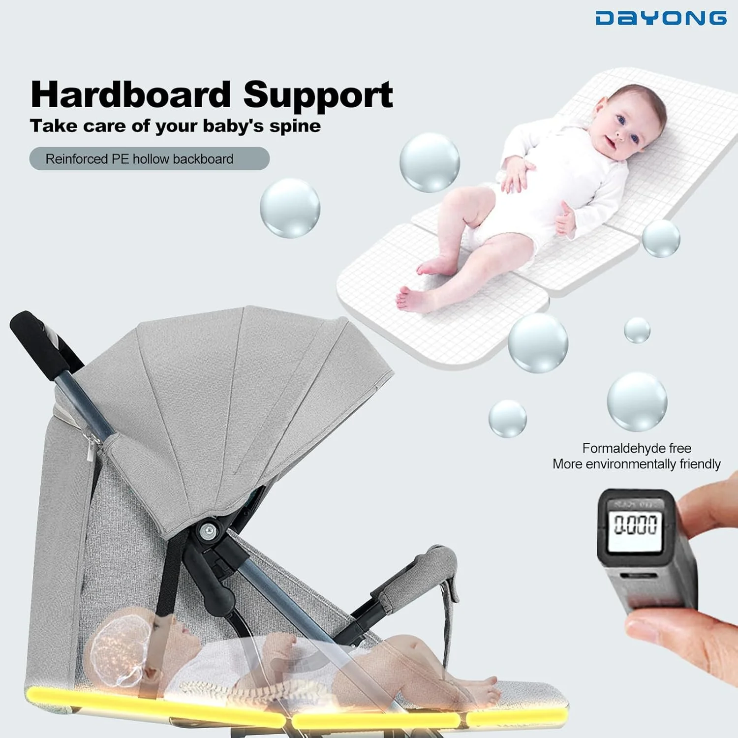 کالسکه مسافرتی کودک دایونگ، کالسکه کابین تاشو با یک دست، لوازم مسافرتی سبک وزن کودک، کالسکه جمع و جور کودک نوپا، کالسکه چهار چرخ کمک فنردار برای نوزادان 0-3 سال (خاکستری) کالسکه مسافرتی کودک دایونگ، کالسکه کابین تاشو با یک دست، لوازم مسافرتی سبک وزن کودک، کالسکه جمع و جور کودک نوپا، کالسکه چهار چرخ کمک فنردار برای نوزادان 0-3 سال (خاکستری)