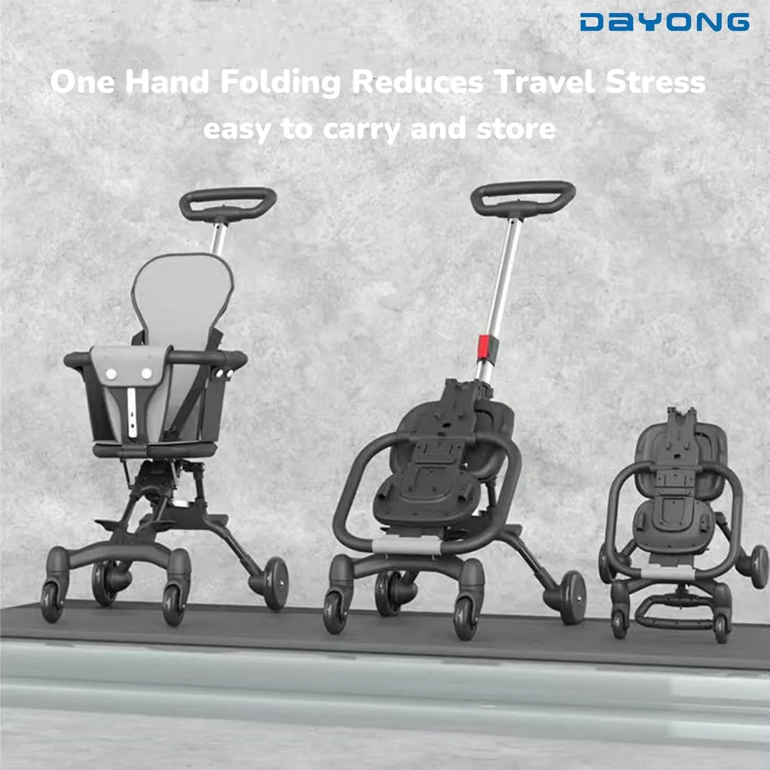 کالسکه بچه دایونگ، کالسکه مسافرتی تاشو با سایبان، تاشو با یک دست، کالسکه سبک و جمع و جور برای پیاده روی، خرید، مسافرت هوایی برای کودکان 1-3 ساله. (مشکی) کالسکه بچه دایونگ، کالسکه مسافرتی تاشو با سایبان، تاشو با یک دست، کالسکه سبک و جمع و جور برای پیاده روی، خرید، مسافرت هوایی برای کودکان 1-3 ساله. (مشکی)