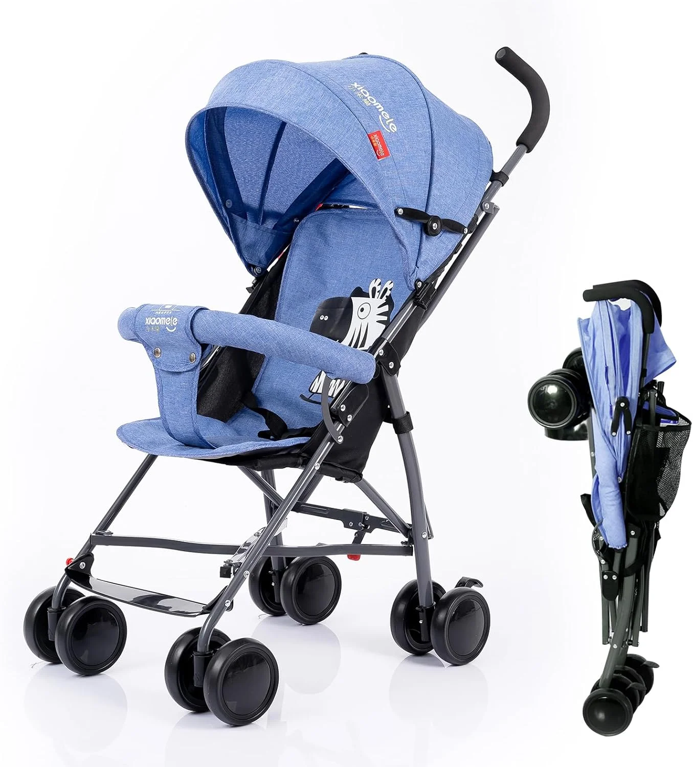 کالسکه تاشو دایونگ، کالسکه مسافرتی سبک و جمع و جور برای هواپیما، کالسکه مسافرتی راحت (آبی)